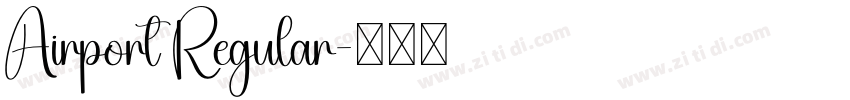 Airport Regular字体转换